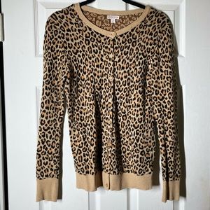 Merona leopard print cardigan